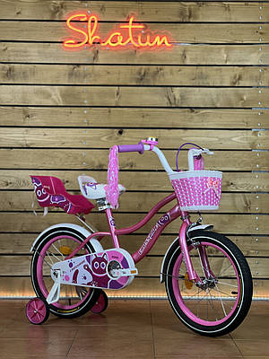 Дитячий велосипед 16" Crossride Rose на зріст 100-115 см УЦІНКА