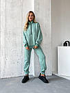 Костюм ЖІНОЧИЙ СПОРТИВНИЙ НА ФЛІСІ БІРЮЗА SNAKE TEVI 7724 до 62 розміру, фото 4