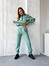 Костюм ЖІНОЧИЙ СПОРТИВНИЙ НА ФЛІСІ БІРЮЗА SNAKE TEVI 7724 до 62 розміру, фото 2