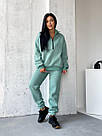 Костюм ЖІНОЧИЙ СПОРТИВНИЙ НА ФЛІСІ БІРЮЗА SNAKE TEVI 7724 до 62 розміру, фото 5