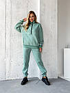 Костюм ЖІНОЧИЙ СПОРТИВНИЙ НА ФЛІСІ БІРЮЗА SNAKE TEVI 7724 до 62 розміру, фото 7