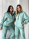 Костюм ЖІНОЧИЙ СПОРТИВНИЙ НА ФЛІСІ БІРЮЗА SNAKE TEVI 7724 до 62 розміру, фото 9