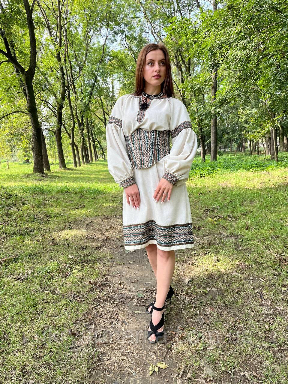 Сучасне плаття з корсетом (корсаж) "Бароко", фото 1