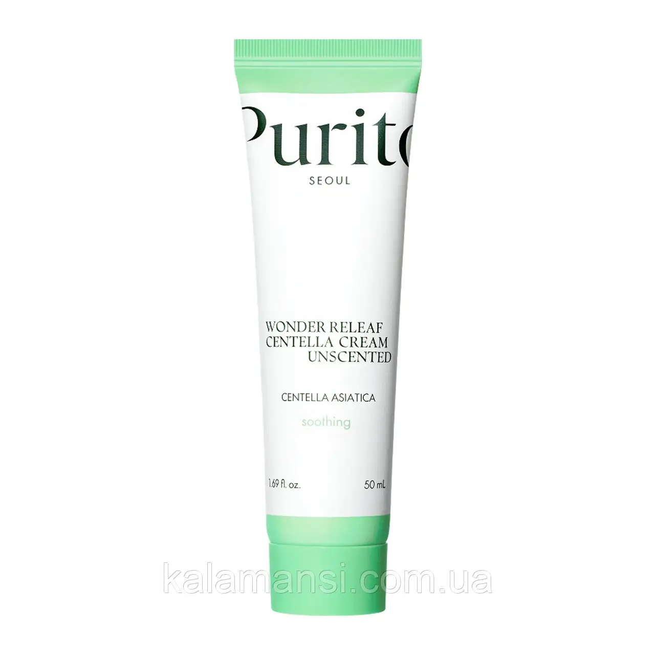 Крем для обличчя з центелою для чутливої шкіри Purito Seoul Wonder Releaf Centella Cream Unscented 50 мл