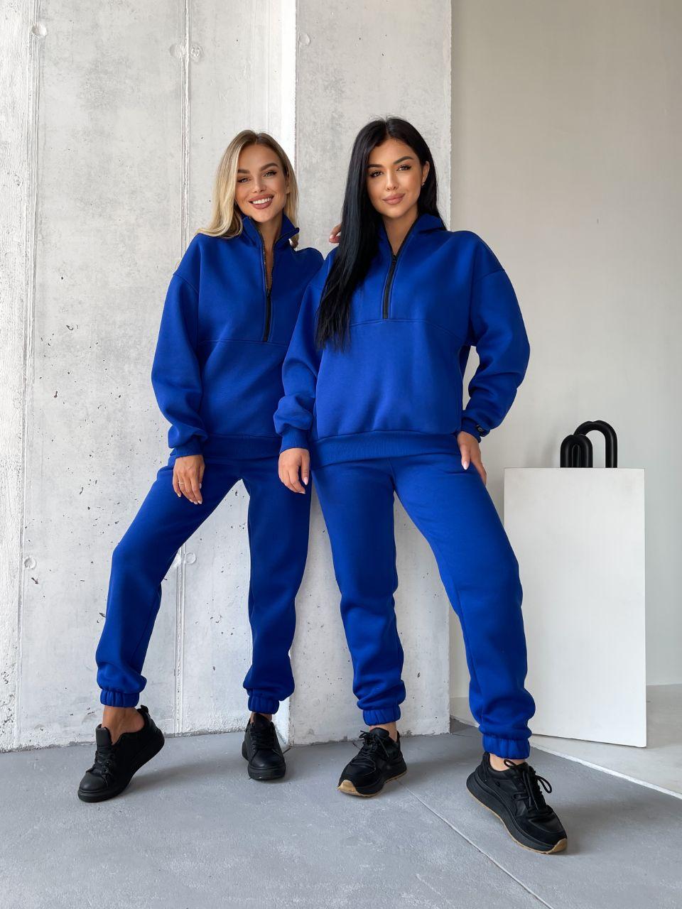 Костюм ЖІНОЧИЙ СПОРТИВНИЙ НА ФЛІСІ ЕЛЕКТРИК SNAKE TEVI 7724 до 62 розміру, фото 1