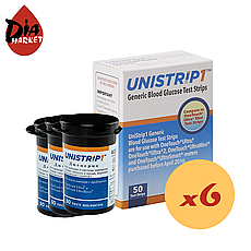 Тест-смужки для ВанТач Ультра (GenUltimate!) 300 шт. в 6 флаконах по 50 шт. в пакованні