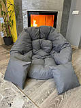 Безкаркасні крісла матрац, Крісло для відпочинку 2 в 1 оустер, Безкаркасні м'які меблі, Безкаркасні меблі, фото 3