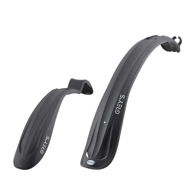 Крила Grey's GR18510 26-28" Pike Clamp комплект передні задні з металевими стійками пластик чорний, фото 1