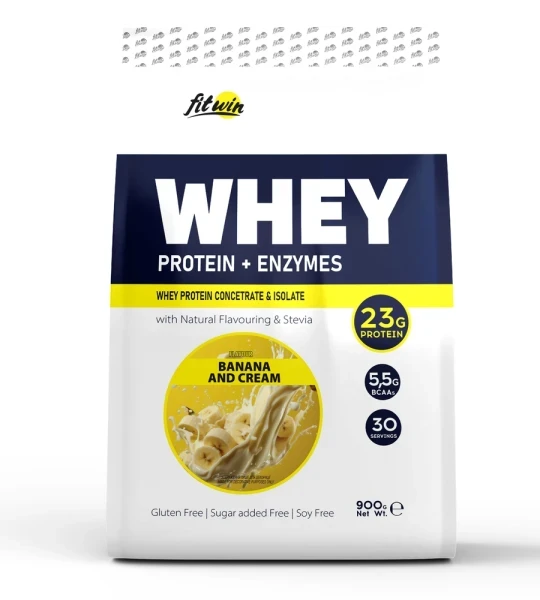 Протеїн FitWin Whey Protein + Enzymes 900 грам