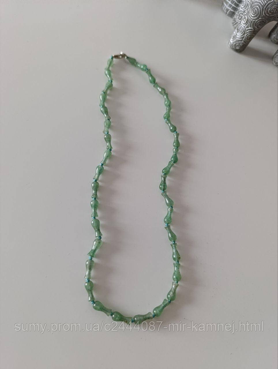 Буси із натурального каменю Авантюрин Зелений, фото 1