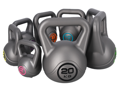 Набір з 8 гирь 78 кг (Вініл), фото 1