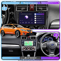 Штатна магнітола Lesko для Subaru XV I Рестайлінг 2015-2017 екран 9" 4/64Gb 4G Wi-Fi GPS Top 6шт, фото 3