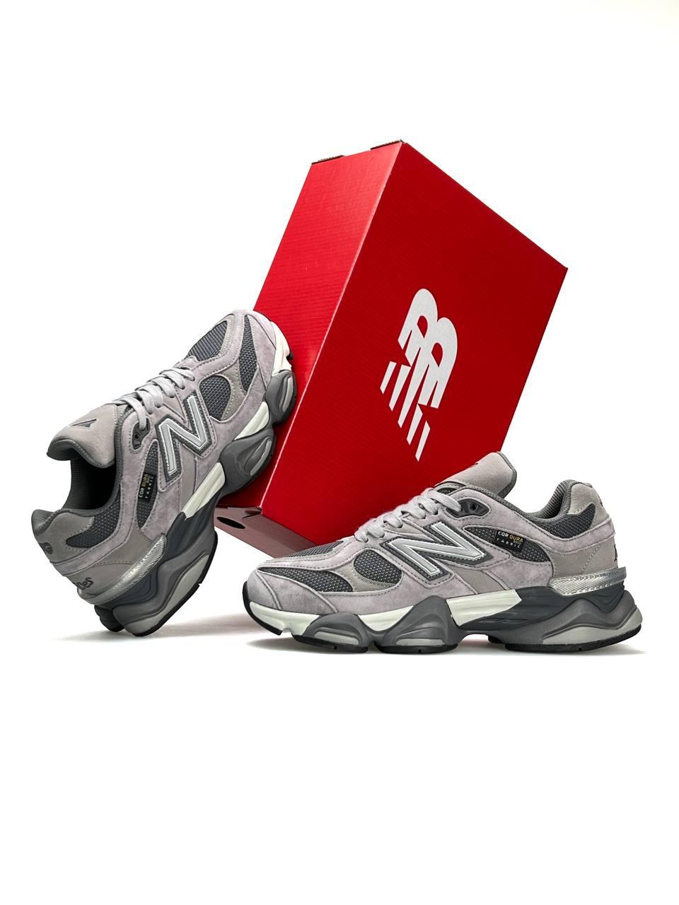 Чоловічі кросівки New Balance 9060 Grey Dark Grey, кеди Нью Беланс замша текстиль водонепроник. Чоловіче взуття