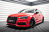 Сплітер Audi S3 8V \ A3 8V S-Line (12-16) тюнінг елерон передніх бамперів (V2), фото 3