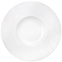 Тарілка "Контраст" 27 см, кругла, колір білий