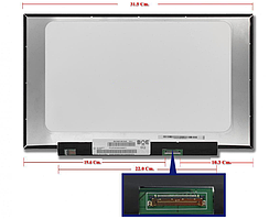 Матриця для ноутбука 14.0 Led Slim 1920x1080, 30pin(eDP) (без планок і вух) NT140FHM-N43 новий