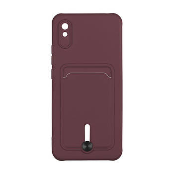 Чохол Epik Colorfull Pocket Card для Xiaomi Redmi 9A Maroon