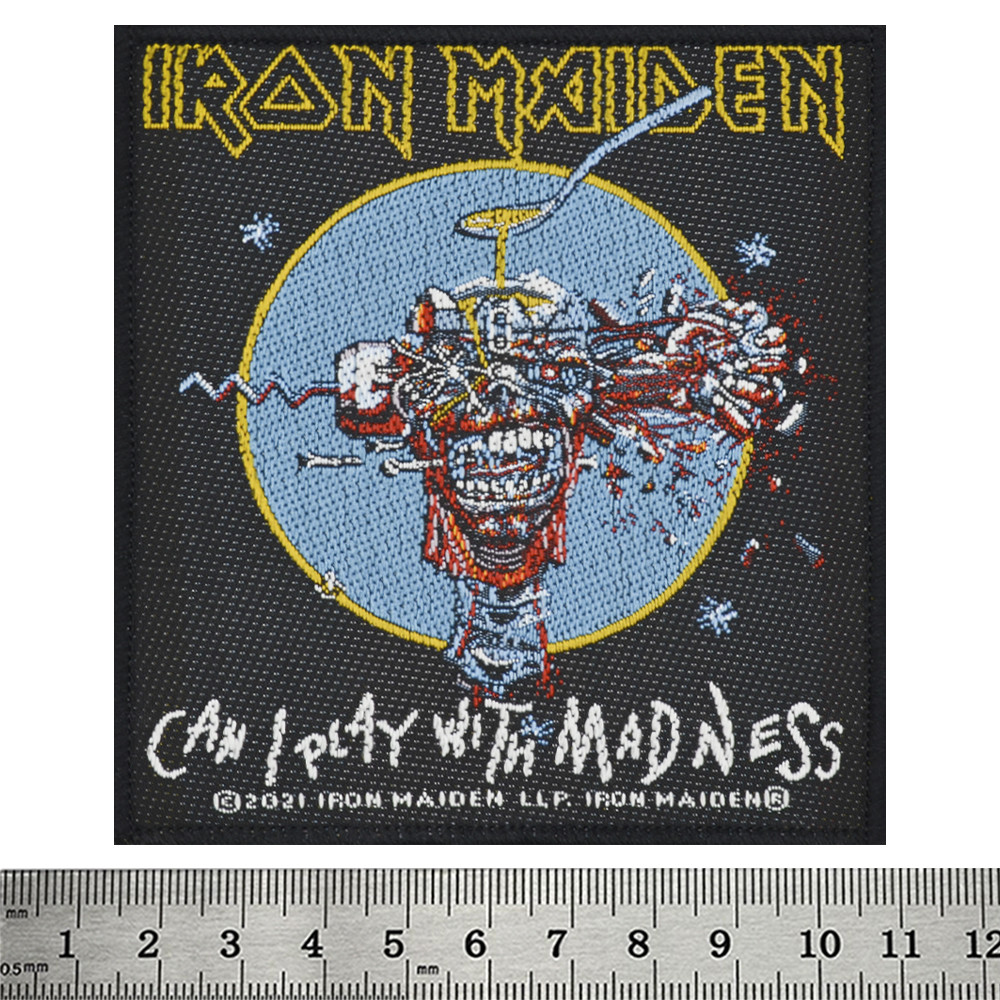 Нашивка ткана IRON MAIDEN - CAN I PLAY WITH MADNESS в блістері (ofpb-082), фото 1