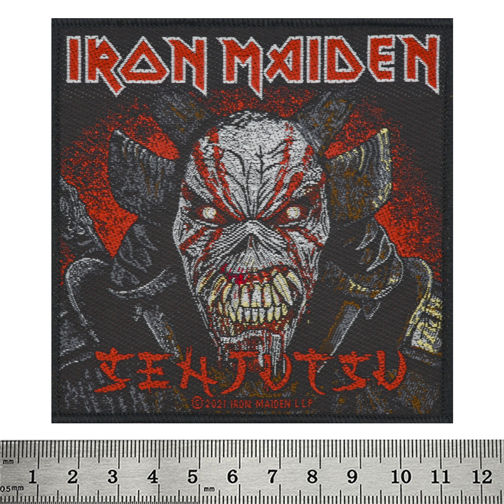 Нашивка ткана IRON MAIDEN - SENJUTSU BACK COVER в блістері (ofpb-087)