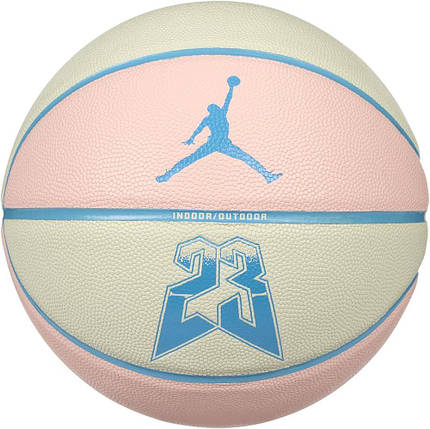 М'яч баскетбольний Nike Jordan Ultimate 2.0 8P Graphic Deflated Muslin/Legend Pink/Dk Powder, розмір №7, фото 3