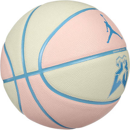 М'яч баскетбольний Nike Jordan Ultimate 2.0 8P Graphic Deflated Muslin/Legend Pink/Dk Powder, розмір №7, фото 4