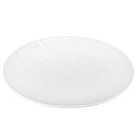 Тарілка "Керамічна грація" 27 см, кругла, колір білий