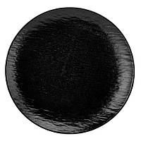 Тарілка "Керамічна грація" 27 см, кругла, колір чорний