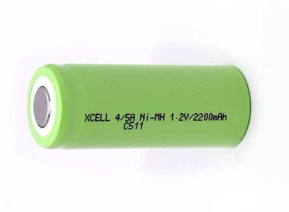 Акумулятор промисловий XCell 4/5A, Ni-MH, 2200mAh, 1.2V, flat top, фото 2