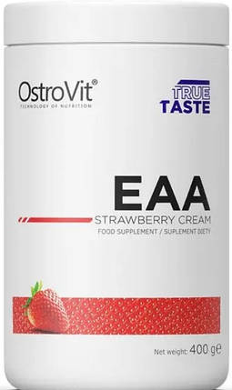 Амінокислоти незамінні у порошку OstroVit EAA 400 g полуниця, фото 1