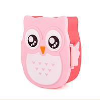 Дитячий ланч бокс Bento Сова рожева