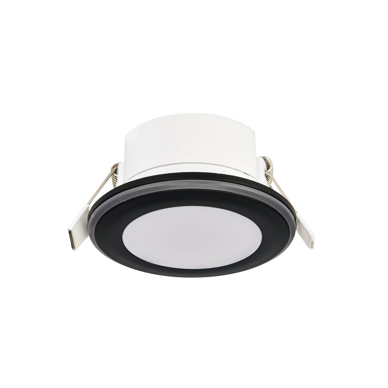 Світильник точковий врізний світлодіодний (5 W/Вт, 4200K, 350 lm, чорний) вбудований ЛЕД світильник PARKER-5