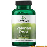 Заспокійливе Корінь Валеріани 100 капсул екстракт валеріани в таблетках з США настоянка валер'янка Swanson Valerian Root