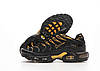 Чоловічі кросівки Nike Air Max Plus TN Black Orange (Чорні з помаранчевим) Найк Аір Макс Плюс текстиль весна літо, фото 5