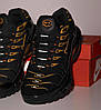 Чоловічі кросівки Nike Air Max Plus TN Black Orange (Чорні з помаранчевим) Найк Аір Макс Плюс текстиль весна літо, фото 7