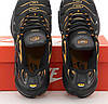 Чоловічі кросівки Nike Air Max Plus TN Black Orange (Чорні з помаранчевим) Найк Аір Макс Плюс текстиль весна літо, фото 8