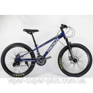 ✅ Велосипед Corso Rider 24" дюйми RD-24820 рама сталева 11’’, обладнання LTWOO 21 швидкість, синiй