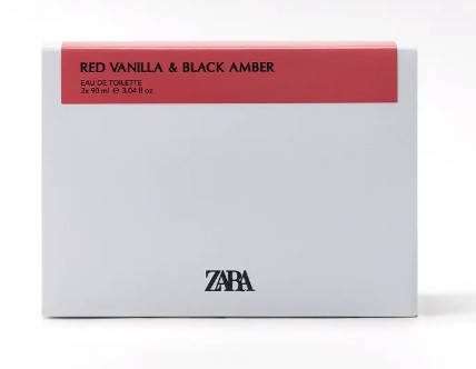 Набір жіночих парфумів ZARA Red Vanilla 90ml + Black Amber 90ml, фото 3