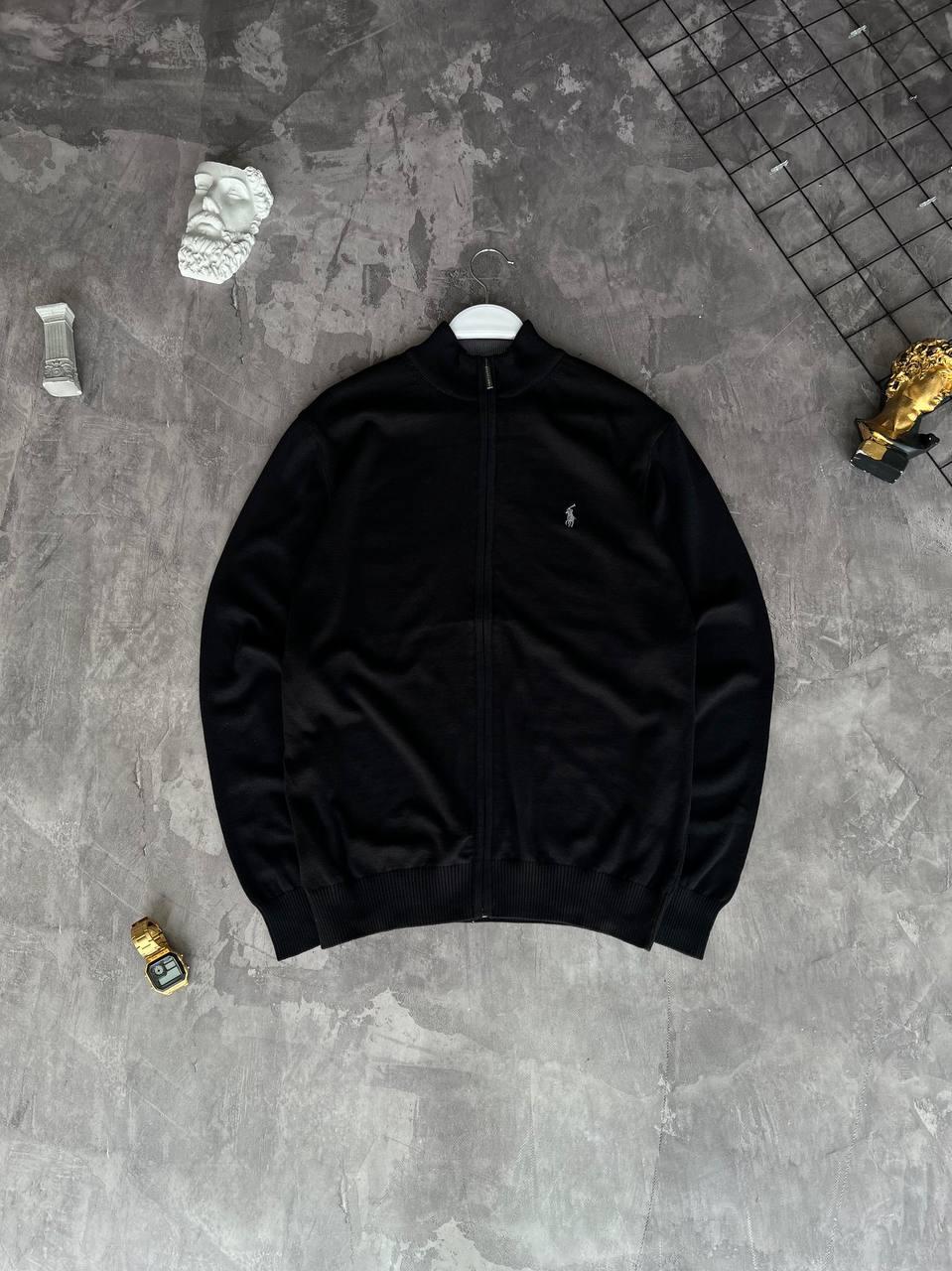 Чоловіча кофта на змійці Ralph Lauren Polo M2099 чорна 2XL, 3XL