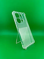 Силікон 6D для Xiaomi Redmi Note 13 Pro 4G / Poco M6 Pro 4G (ShutCam) (Прозорий) (Уцінка) (Катего