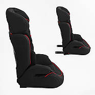 Дитяче автокрісло JOY RS-71215 чорне група 1 2 3 кріплення ISOFIX та TopTether, фото 5