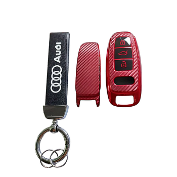 Чохол для ключа Audi червоний