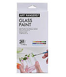 Художні акрилові фарби Art Rangers Glass Paint для декору скла 24 кольори по 15 ml, фото 7