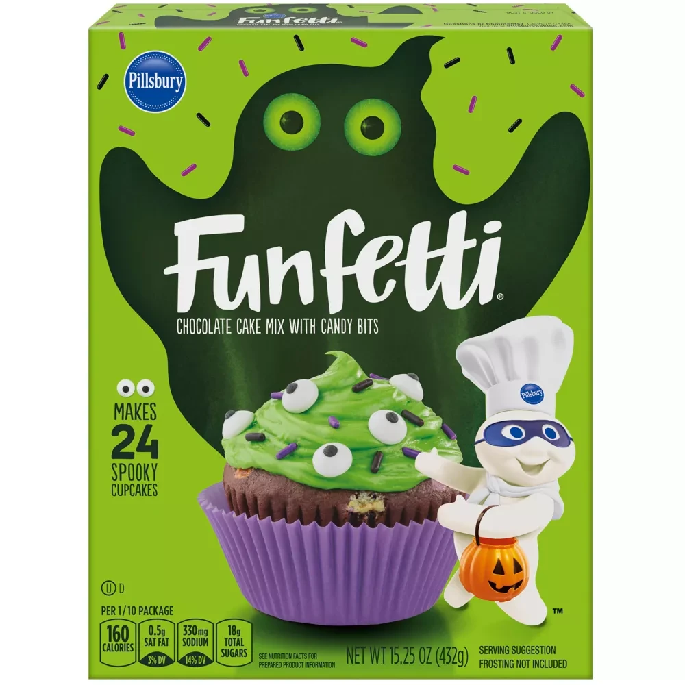 Суміш для шоколадного торта Pillsbury Funfetti Slime Chocolate Cake 431 г, фото 1