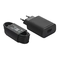 Зарядний пристрій MOTOROLA 20W USB-A + кабель 1m USB-C (SJMC202-C) чорний
