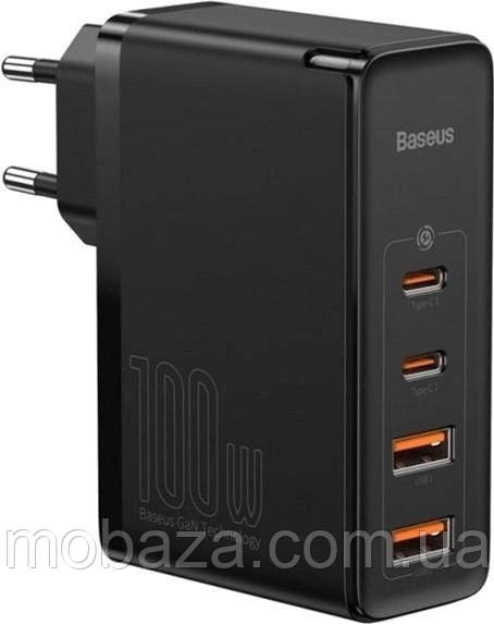 Зарядний пристрій Baseus GaN2 Pro 2C+2U 100W (CCGAN2P-L01) чорний