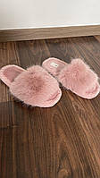 Теплі пухнасті жіночі хутряні кімнатні капці для дому