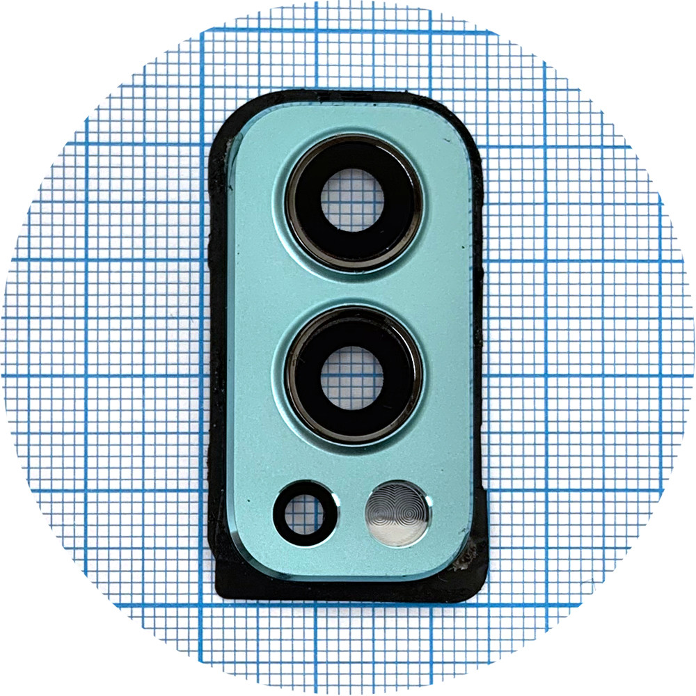 Скло камери OnePlus Nord 2 5G (у блакитній рамці), фото 1