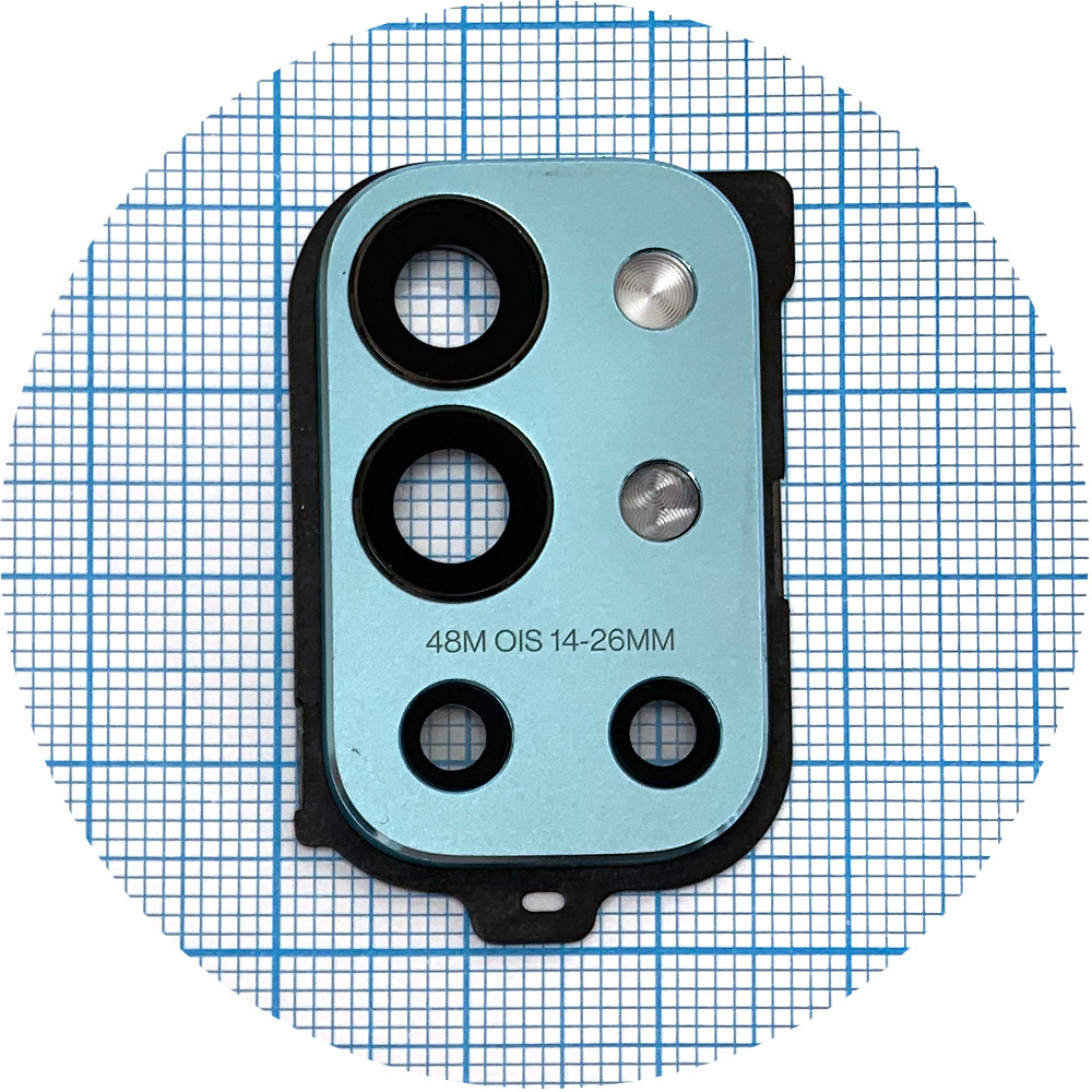 Скло камери OnePlus 9R (у блакитній рамці), фото 1