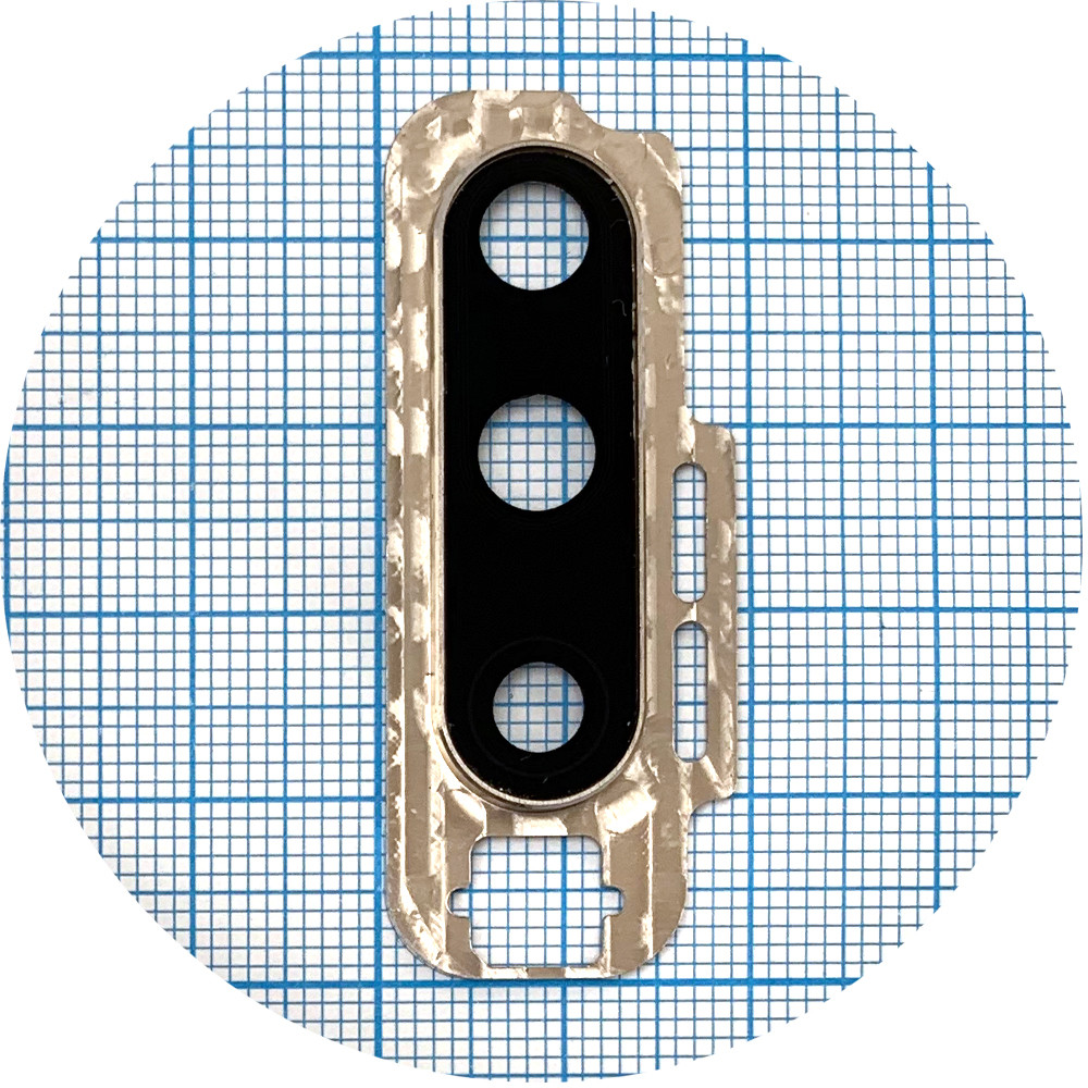 Скло камери OnePlus 7 Pro GM1915, 7T Pro HD1911 (у сріблястій рамці), фото 1