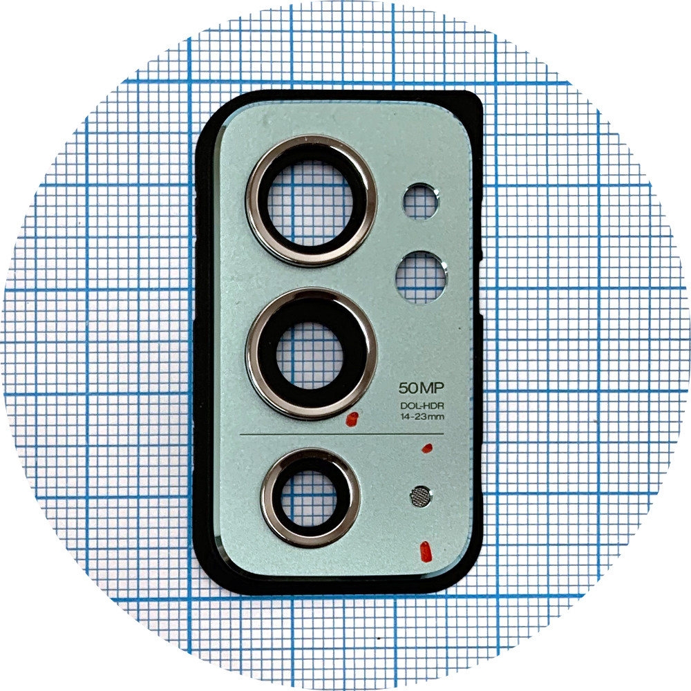 Скло камери OnePlus 9RT (з зеленою рамкою), фото 1